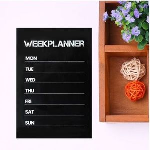 Week planner wall decal - chalk board sticker